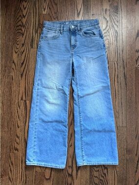 Old Navy Light Blue Wide-Leg Girls Jeans - Size 14